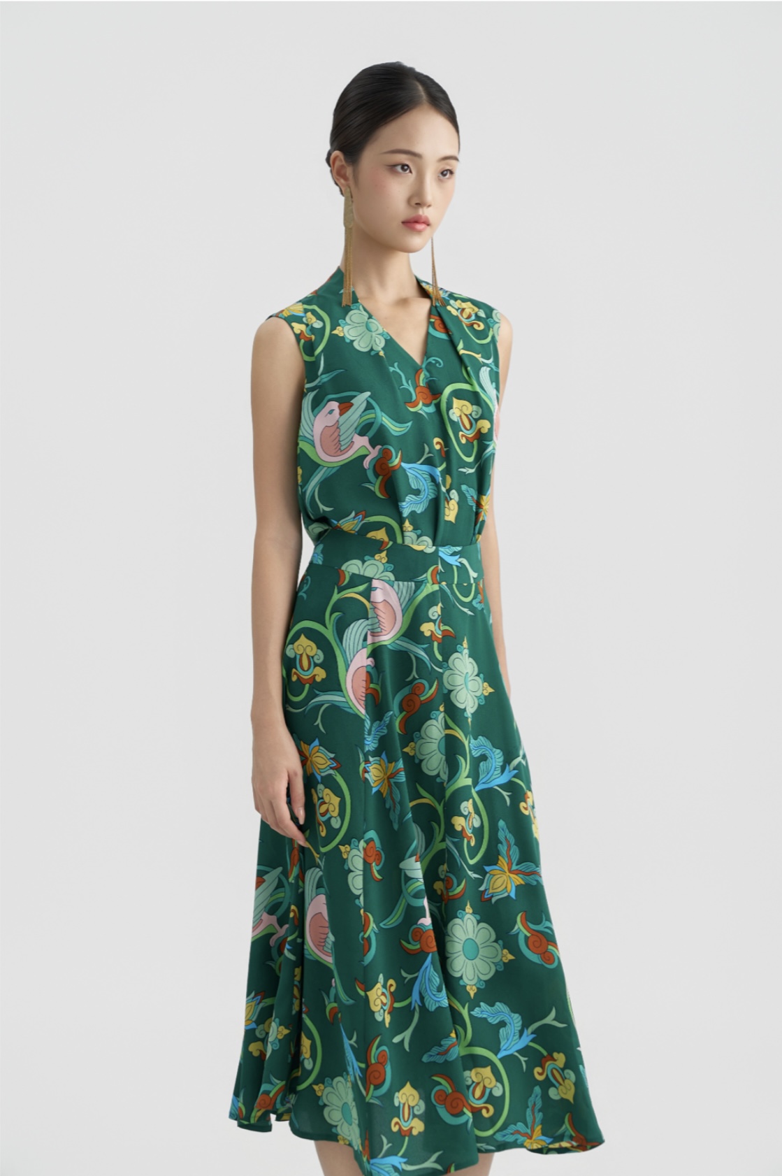 Váy Lụa Celine/ Phượng Điểu Xanh ở Tơ Vàng