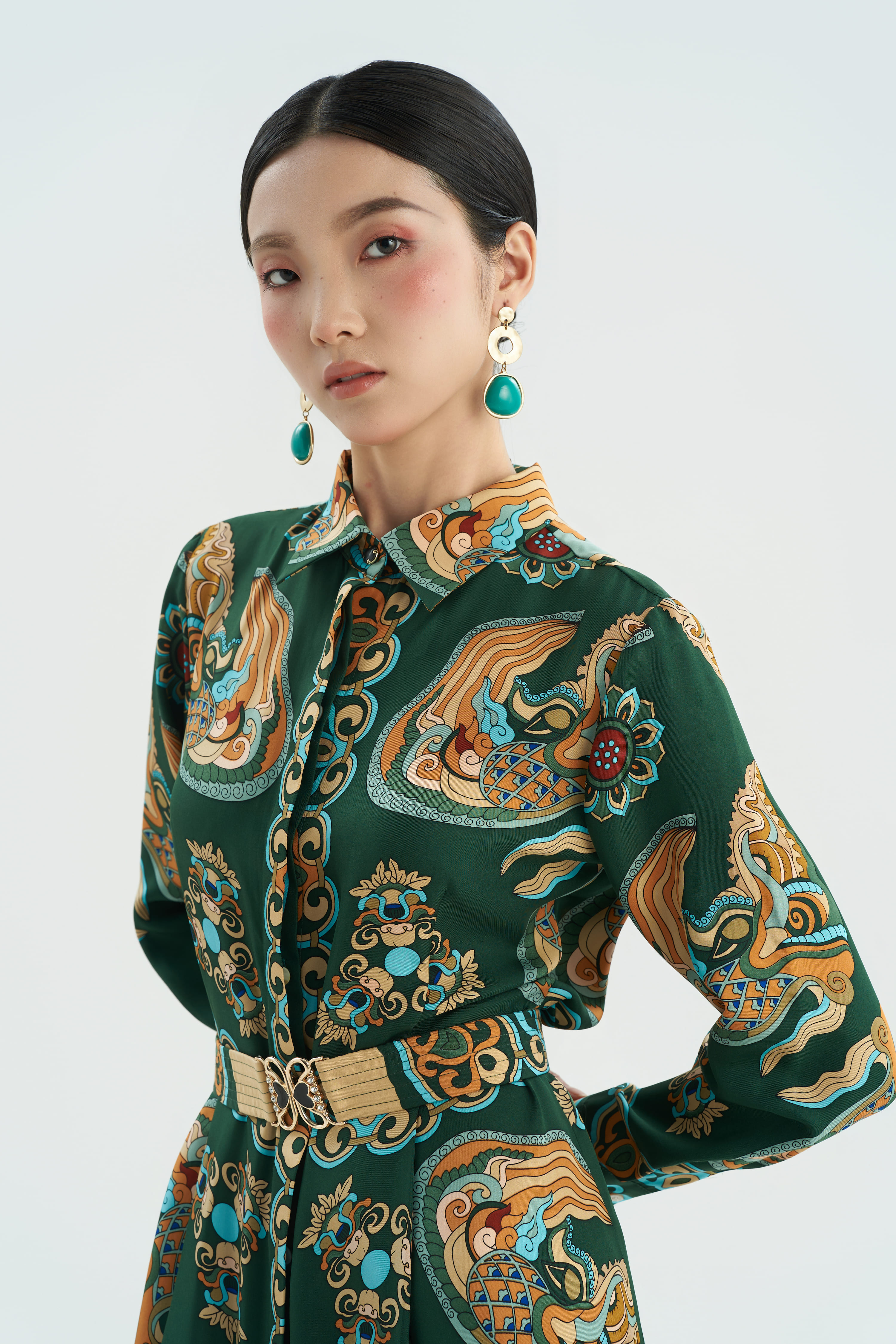 Váy lụa Amber/ Long Ngọc Vân Tiêu