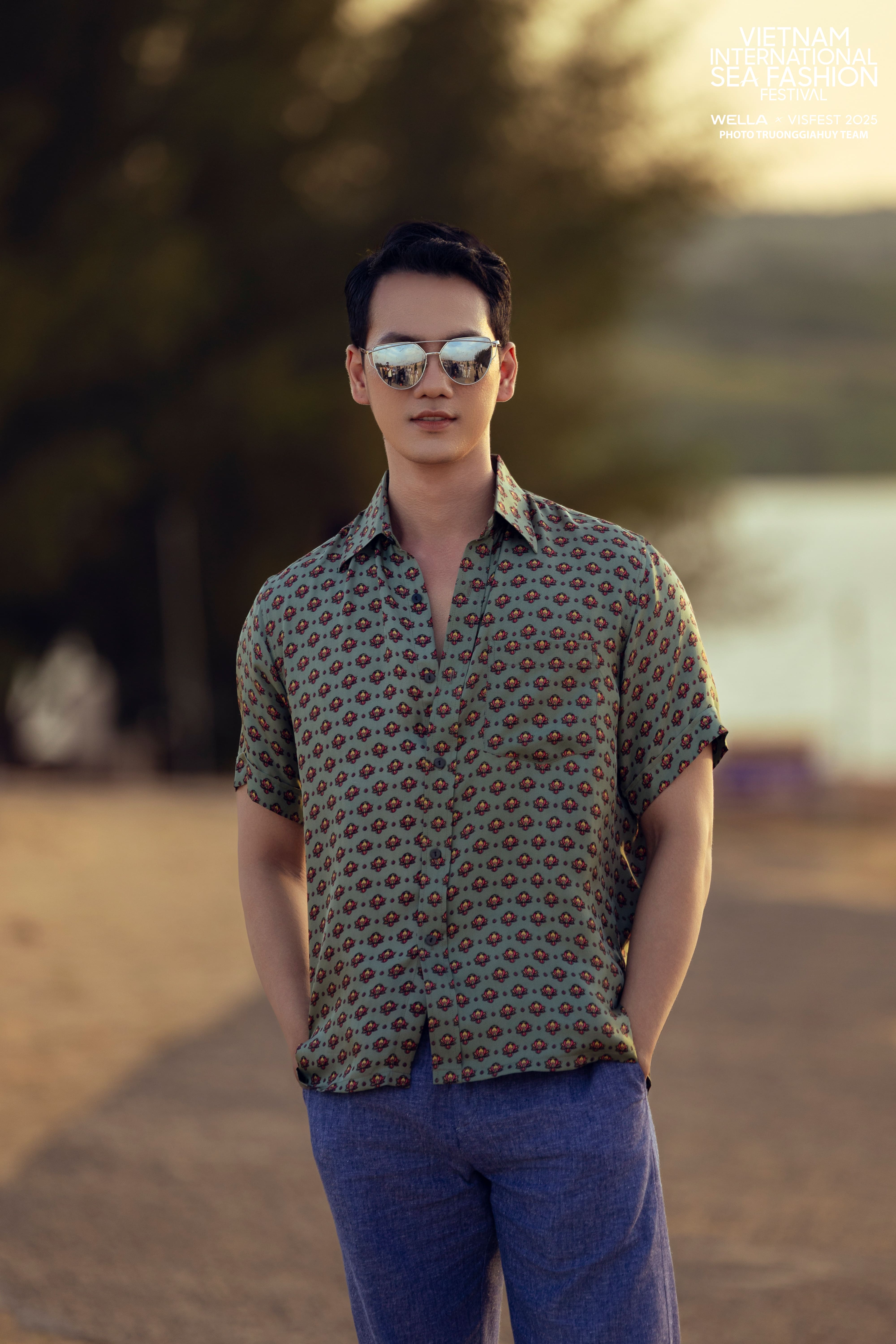 Áo sơ mi lụa nam/ Chim xám