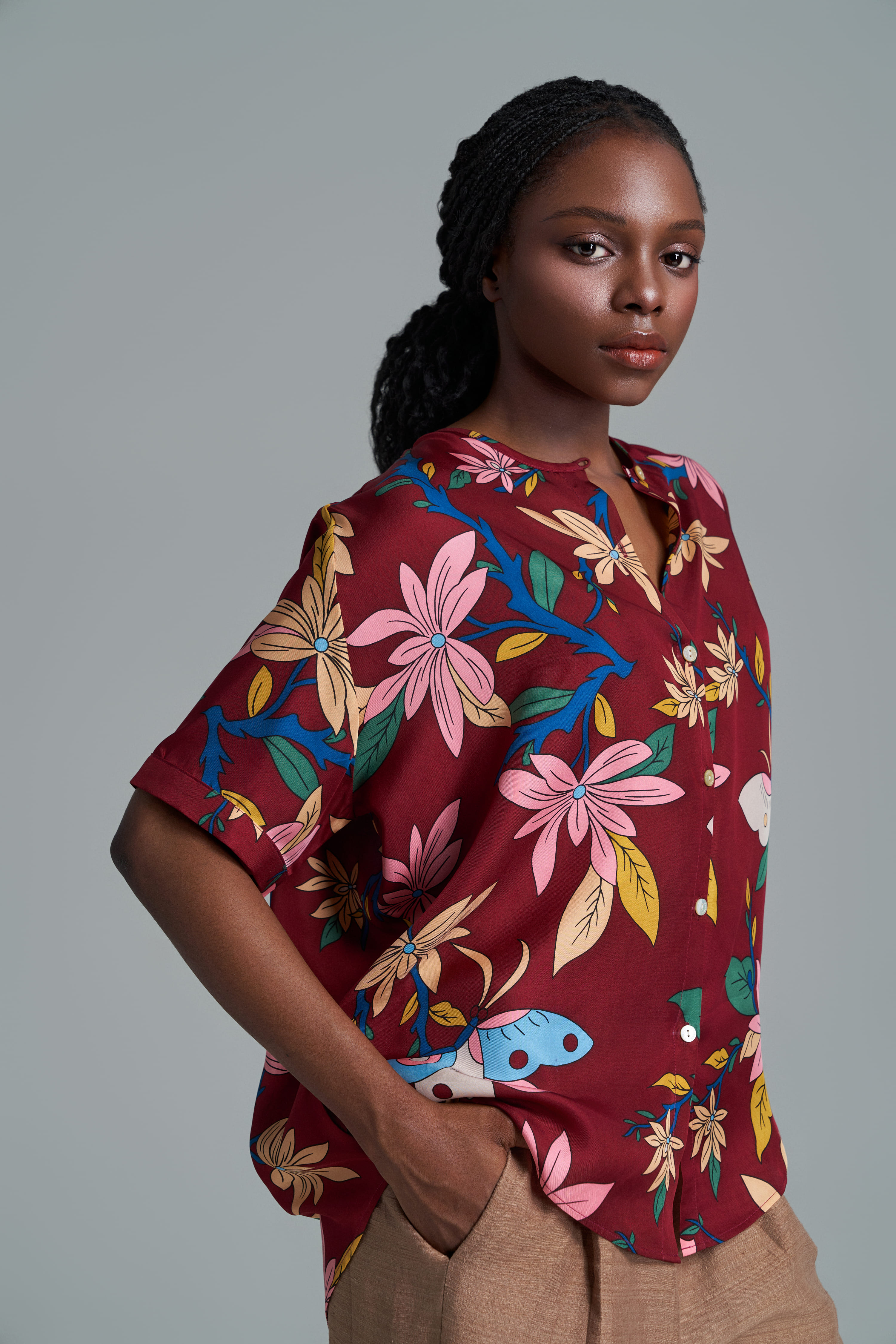 Áo lụa Myra/ Hồ Điệp/ Mận