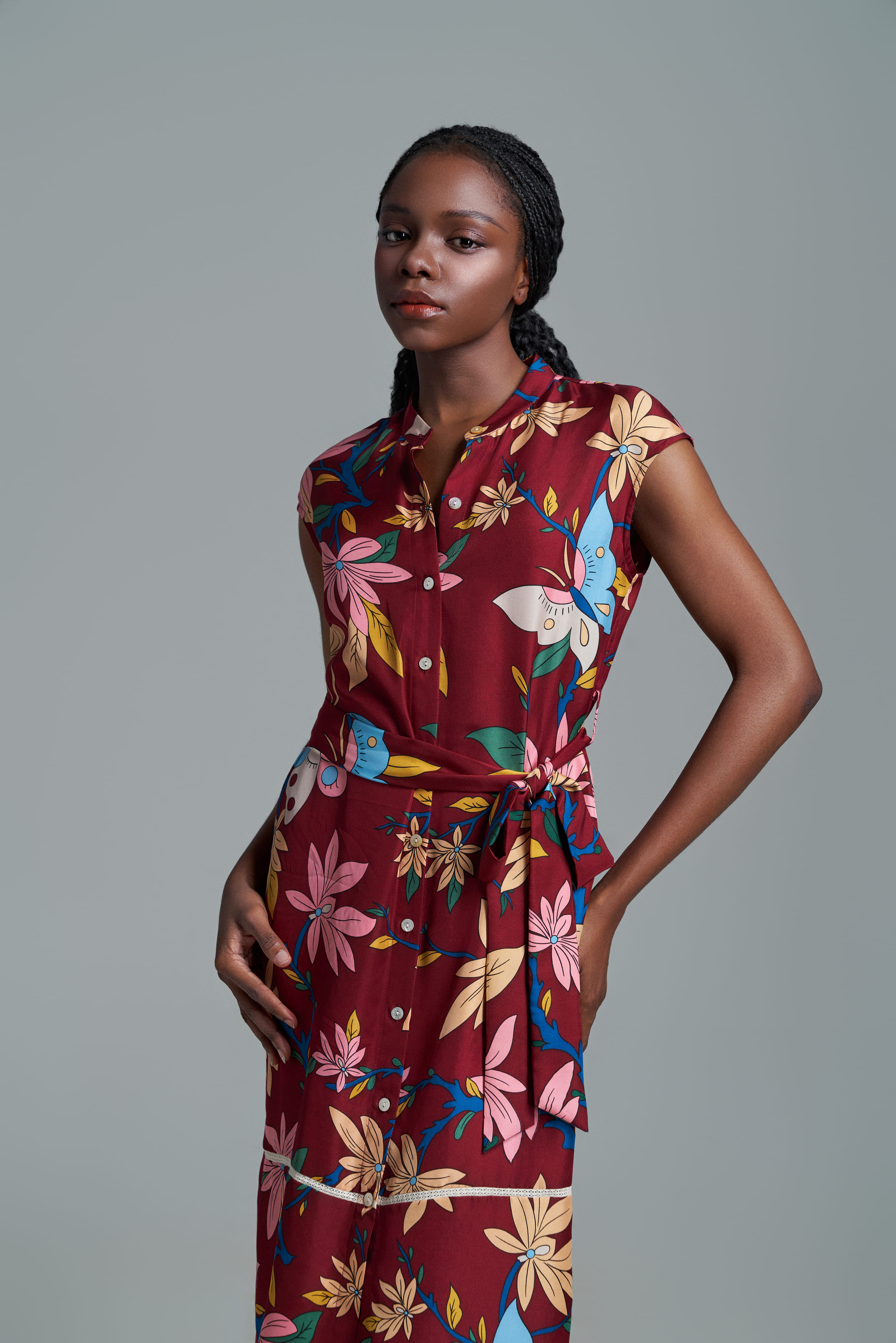 Váy lụa Rosalyne/ Hồ Điệp/ Mận