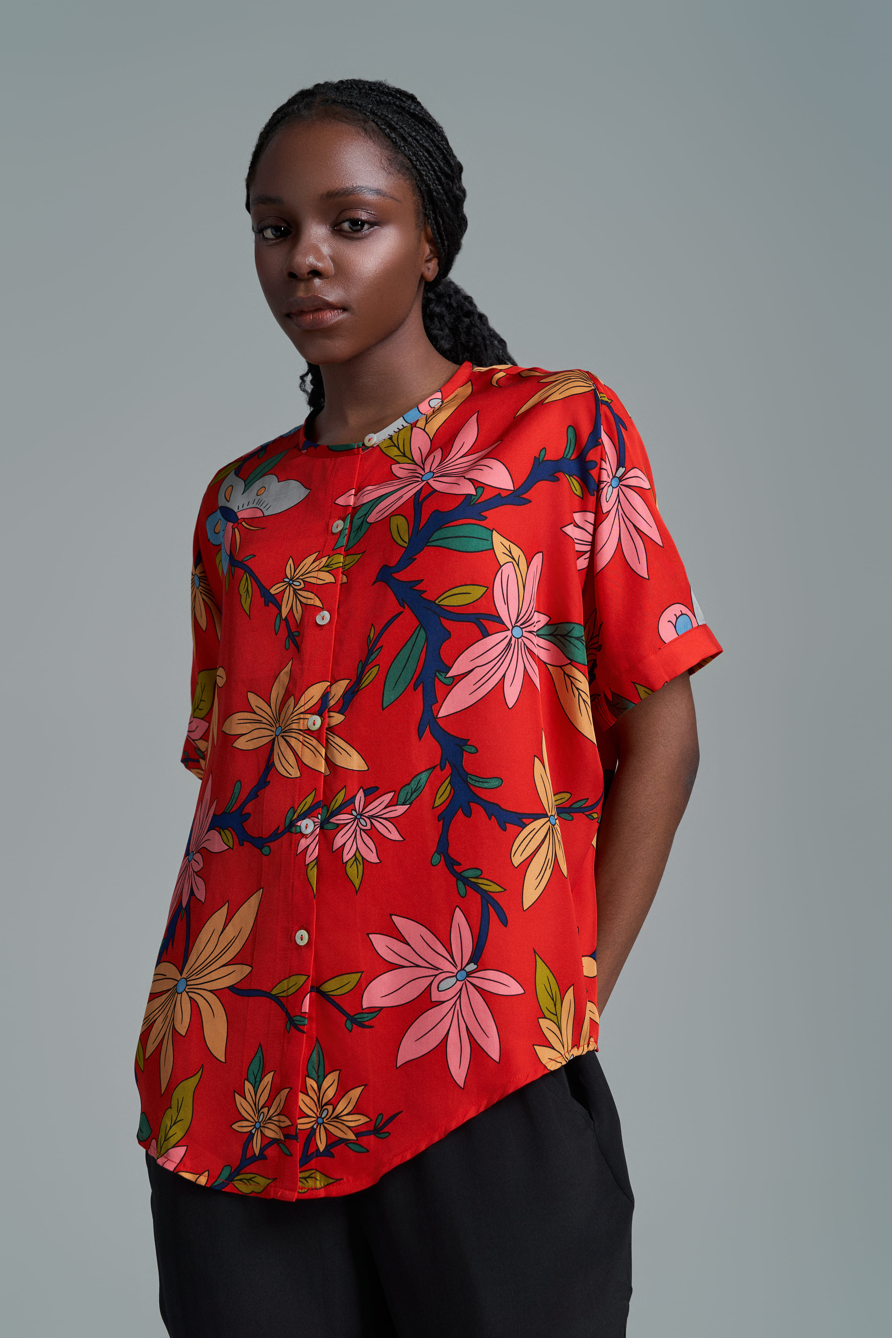 Áo lụa Myra/ Hồ Điệp/ Đỏ