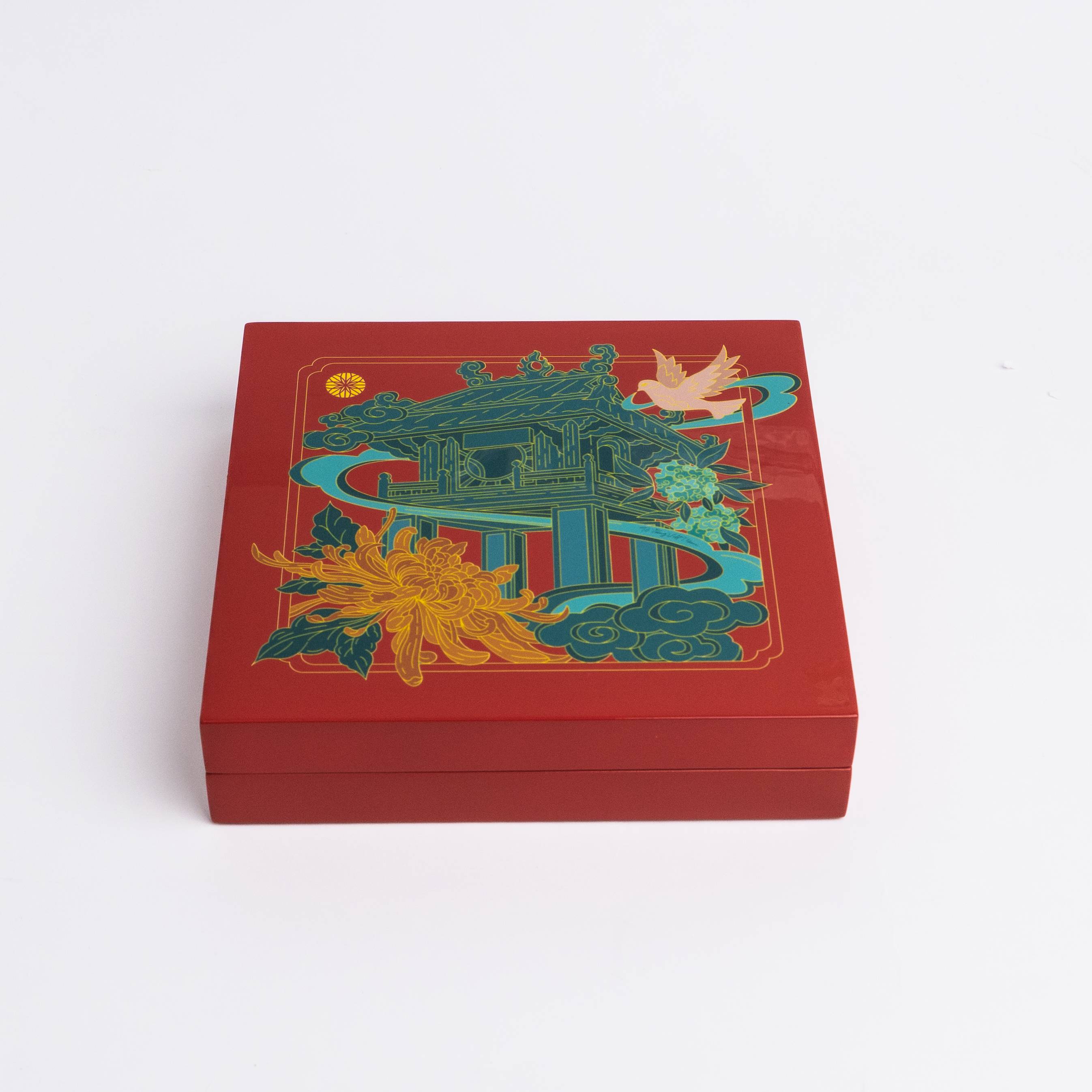 Hộp sơn mài Khuê Văn Các