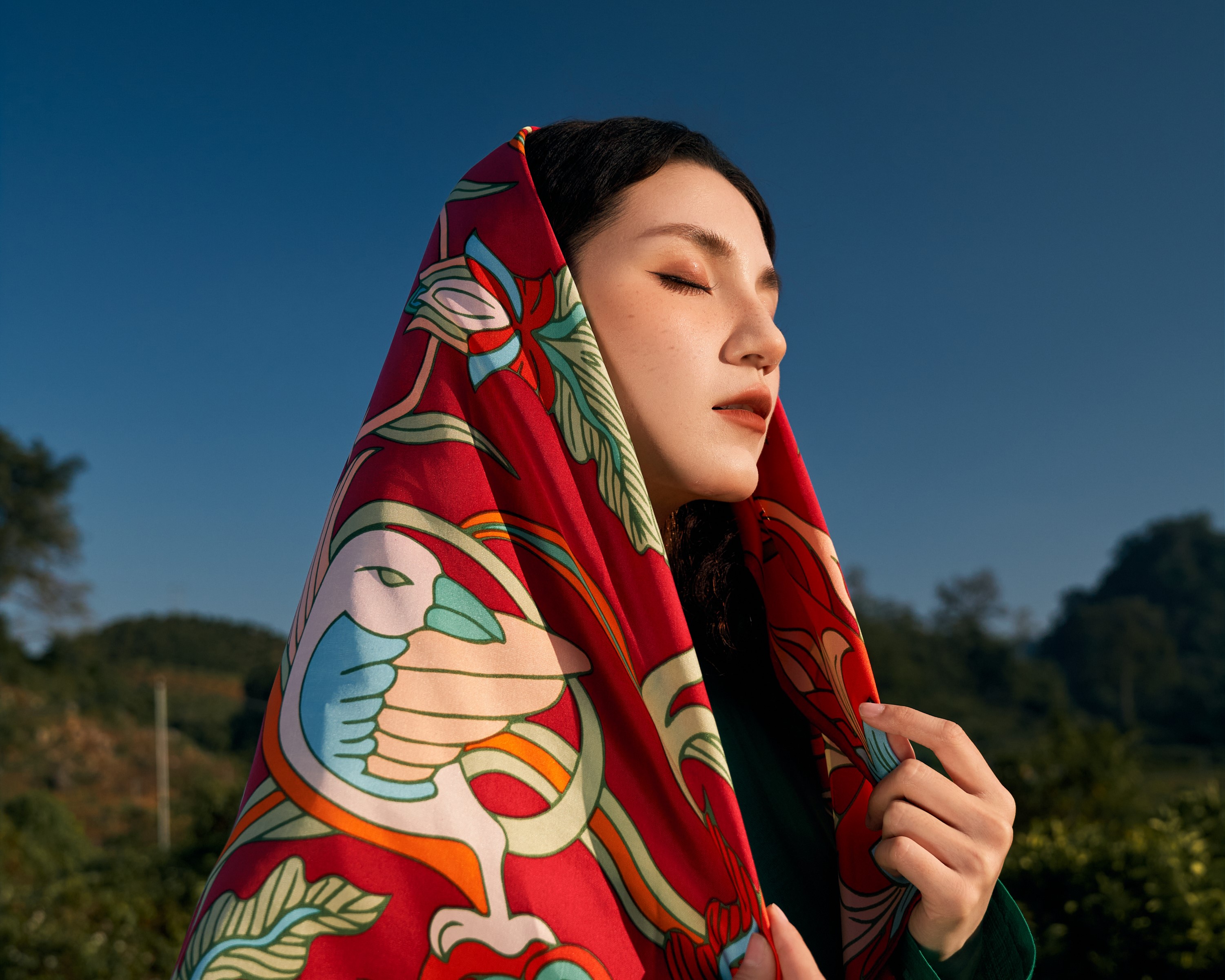 Phượng Điểu: Phượng hoàng đất mỹ miều, tung cánh kiêu sa trên nền lụa