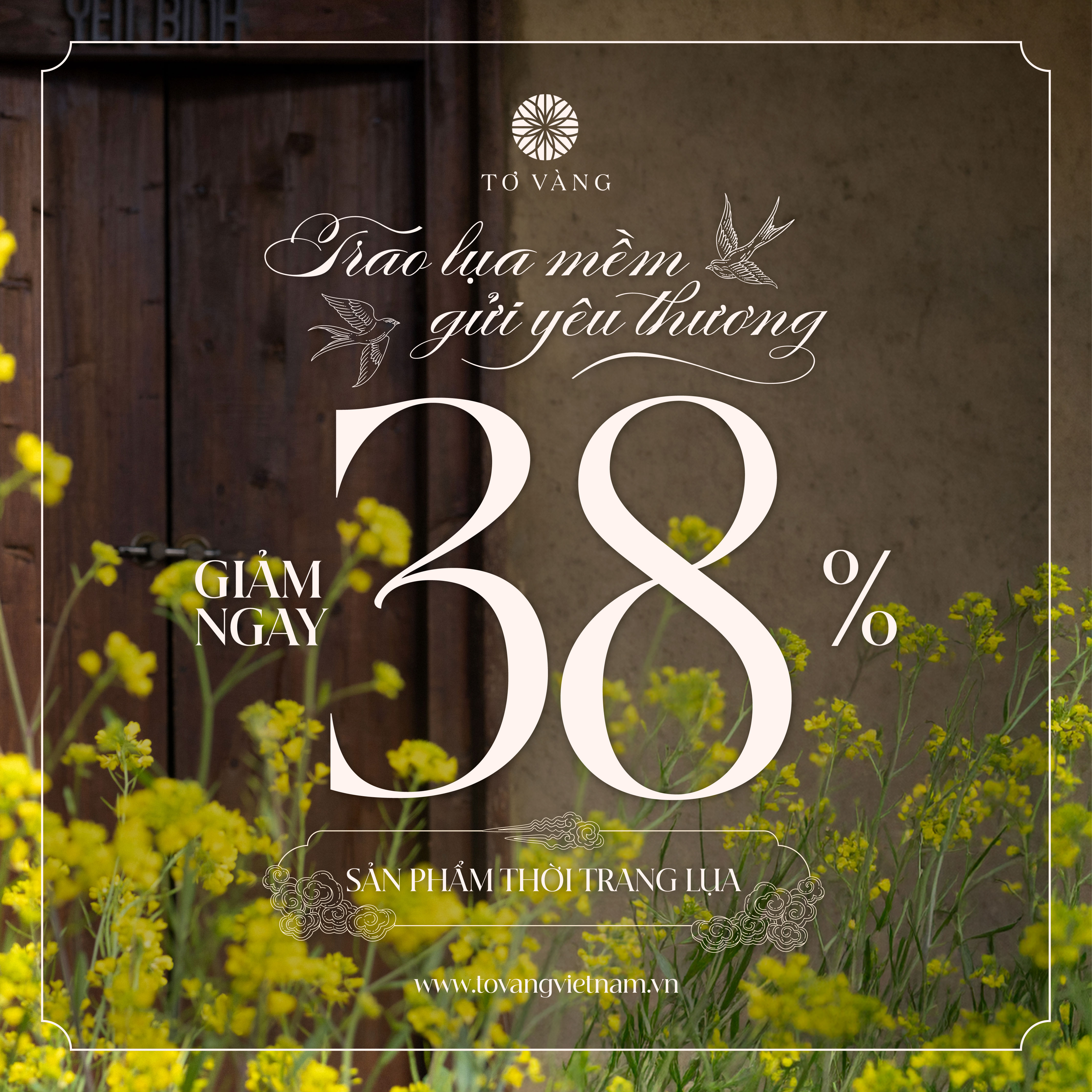 DEAL HOT thời trang lụa: Giảm ngay 38% cho mọi sản phẩm