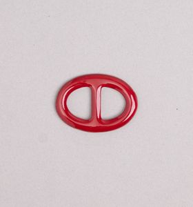 Cài khăn sơn mài hình dẹt/ Đỏ đô